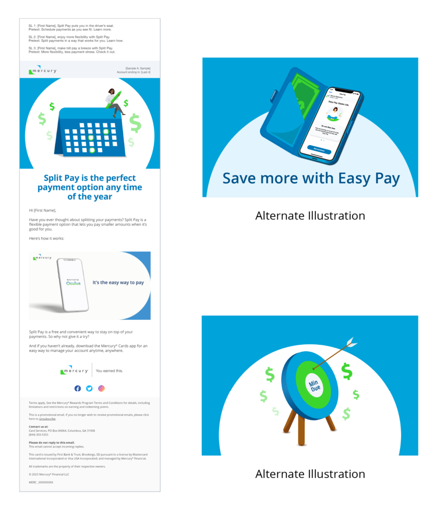 Mercury Financial Email design 1