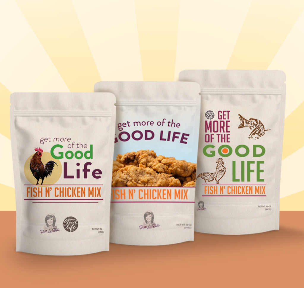 Patti's Good Life packaging design all up