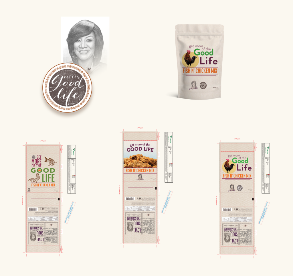 Patti's Good Life packaging design